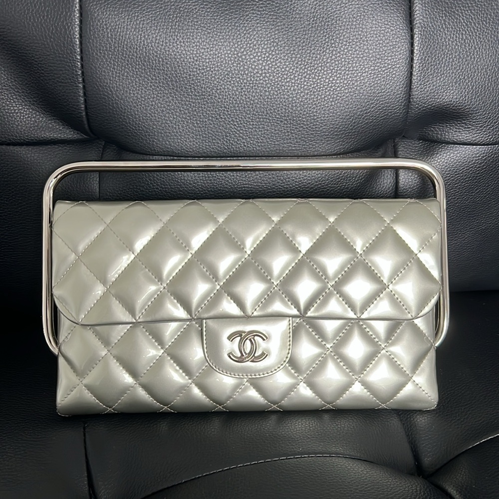 Chanel clutch with handle